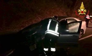 Incidente sulla SP1, scontro tra due auto