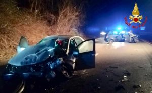 Incidente sulla SP1, scontro tra due auto