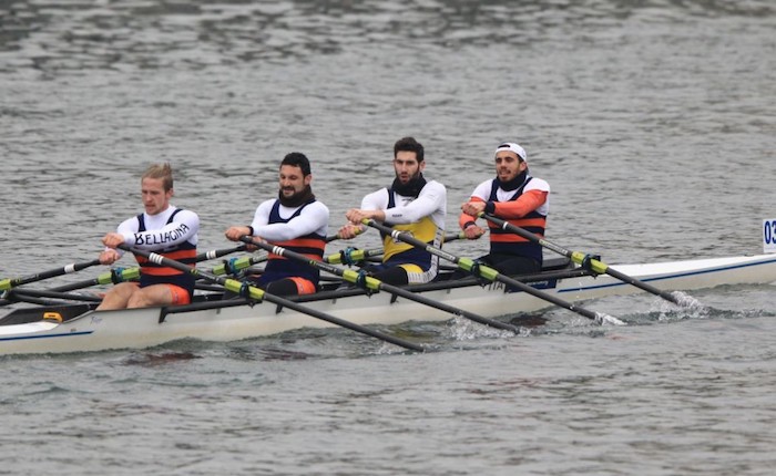 La Canottieri Luino alla 36a  D'inverno sul Po, Verità primo nel 4 di coppia Master Under 43