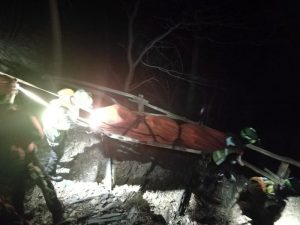 I volontari del Soccorso Alpino sfidano il buio e la neve e "intervengono" a Monteviasco