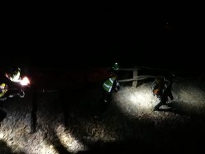 I volontari del Soccorso Alpino sfidano il buio e la neve e "intervengono" a Monteviasco