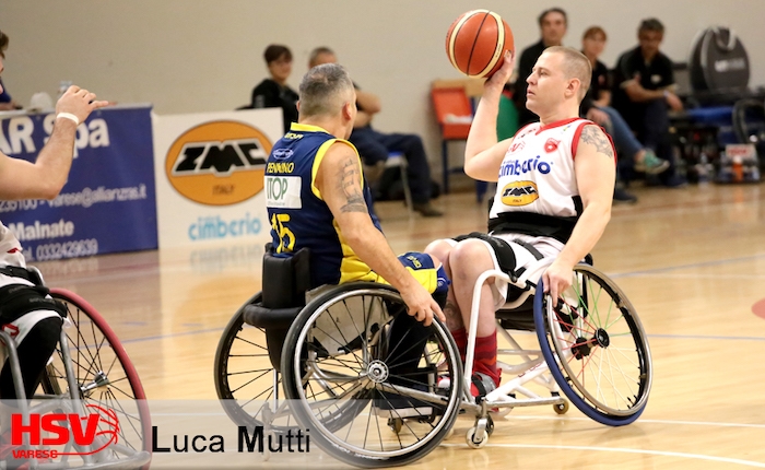 Basket in carrozzina, sconfitta indolore per la Cimberio Handicap Sport a Giulianova