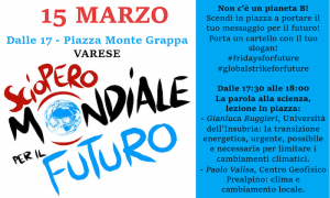 "Dodici anni per salvare il Pianeta", il 15 marzo anche Varese scende in piazza