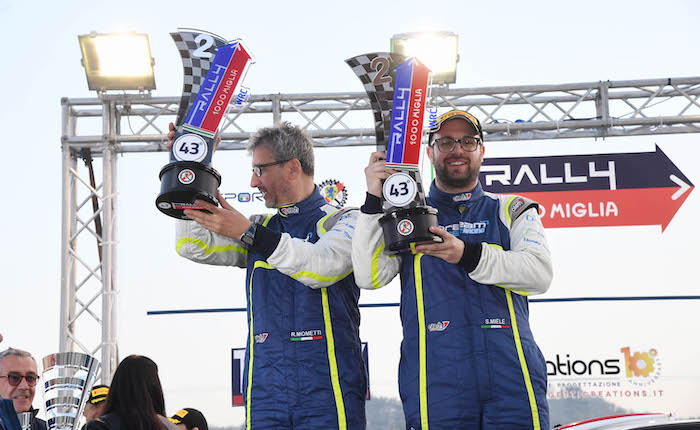 Rally, ottimo inizio di CIWRC per Miele ed il luinese Mometti: secondi assoluti al 1000 Miglia Rally, ottimo inizio di CIWRC per Miele ed il luinese Mometti: secondi assoluti al 1000 Miglia