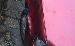 Gravi danni alla vettura coinvolta nello scontro, fortunatamente non ci sono feriti e il cervo riesce a fuggire apparentemente illeso