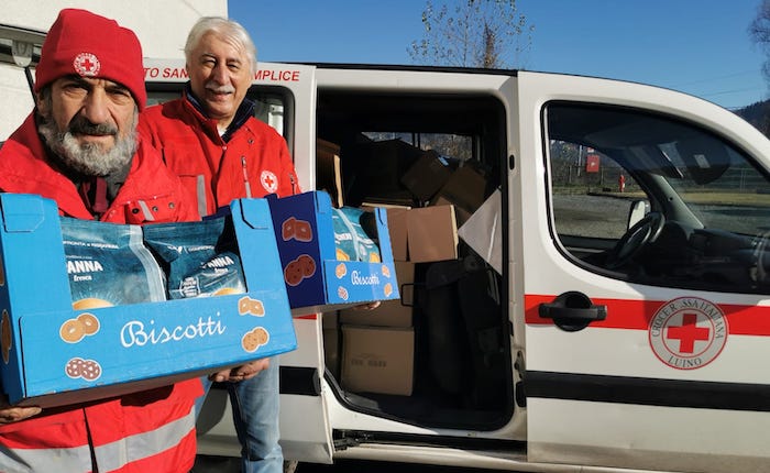 Solidarietà nel Luinese, cesti e