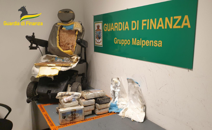 finanza malpensa droga