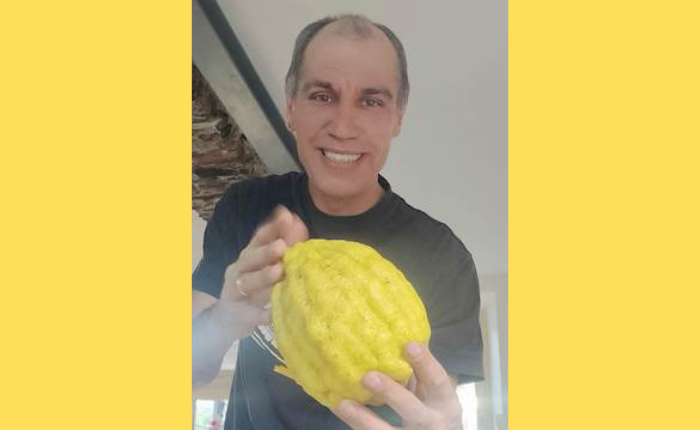 Lo ha raccolto e mangiato a Rancio Valcuvia Kristian Lambiase: «É cresciuto da una piccola pianta che abbiamo in giardino, si tratta di un limone di pane di Sorrento»