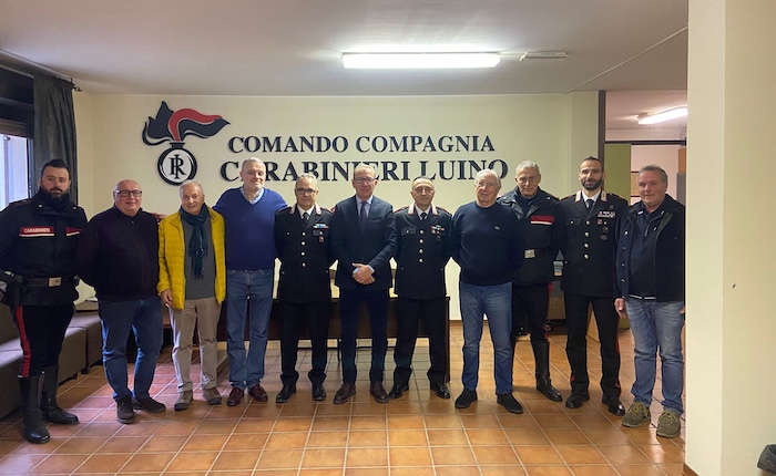 Pellicini in visita dai carabinieri di Luino: «Sempre dalla parte delle forze di Polizia»