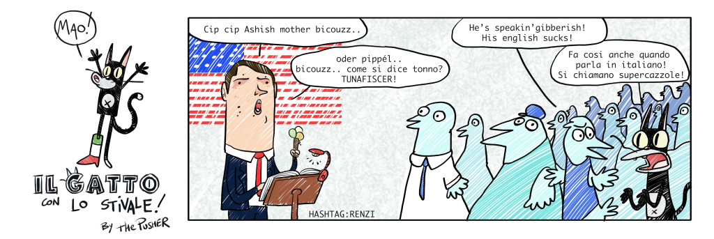 Matteo Renzi negli Usa. By The Pusher
