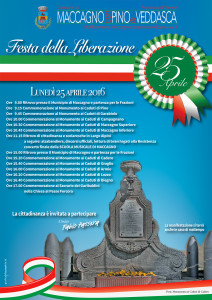Maccagno con Pino e Veddasca: lunedì le celebrazioni del 25 Aprile. Ecco il programma