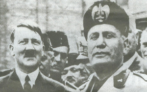 Una foto di uno dei tanti incontri tra Benito Mussolini ed Adolf Hitler (artslife.com)