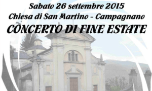 Sabato 26 dalle ore 21 il "Concerto di fine Estate" a Campagnano