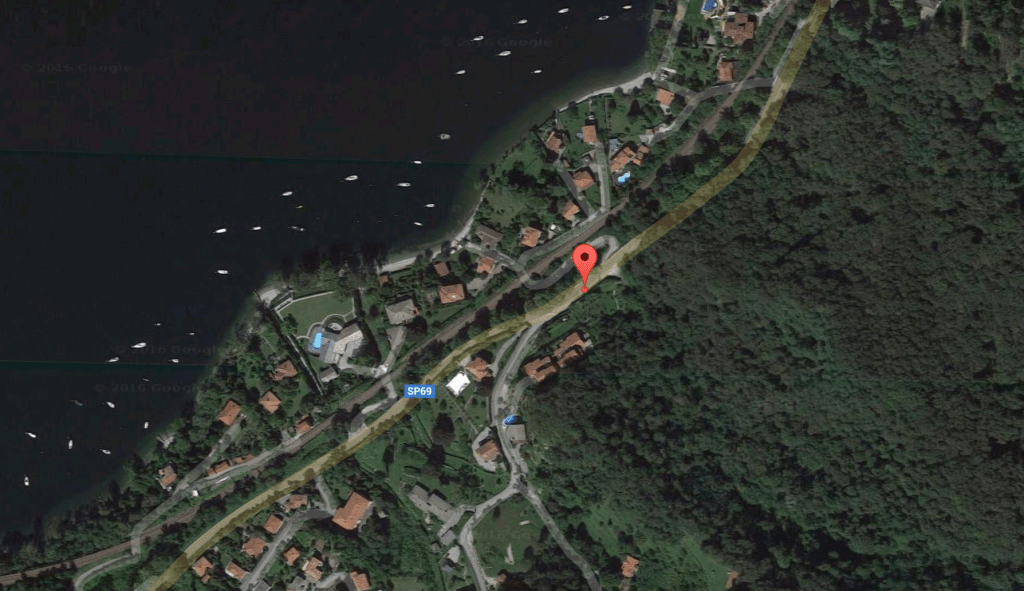 Castelveccana: il punto in cui è stato investito il bambino