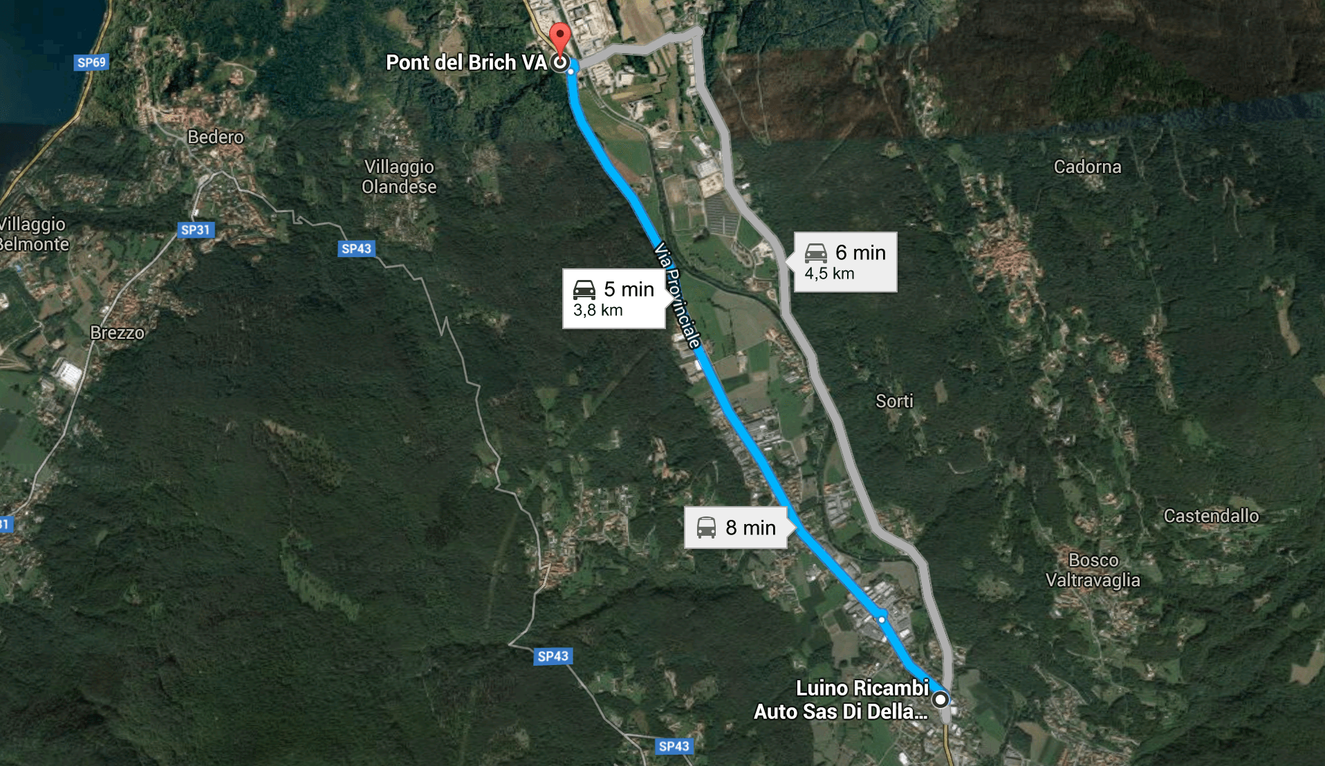 Maltempo, chiusa la strada tra Germignaga e Mesenzana. Sul posto i tecnici ANAS e Vigili del Fuoco