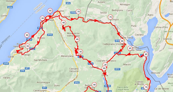 Domenica passa da Luino la "1° Gran Fondo Tre Valli Varesine", ecco i temporanei provvedimenti alla circolazione stradale