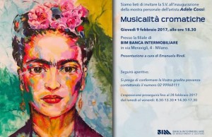 La luinese Adele Cossi in mostra a Milano con la personale "Musicalità cromatiche"