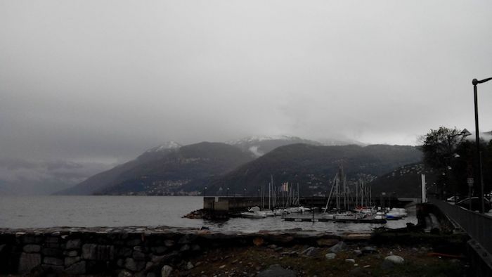Prima neve dell'anno sui monti dell'alto Verbano. Non a bassa quota, almeno per ora