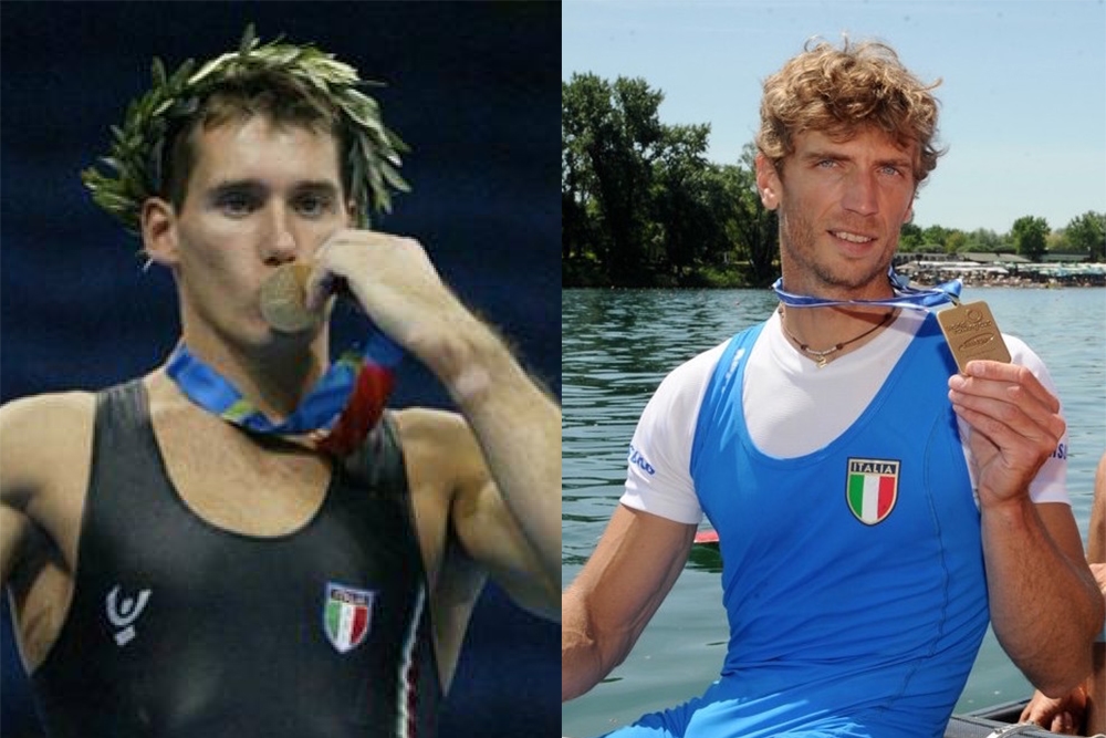 L'oro olimpico ad Atene 2004, Igor Cassina, e l'argento a Sydney 2000, Elia Luini