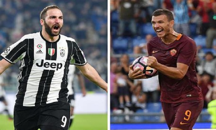 Juve- Roma, sabato sera scontro tra Higuain e Dzeko