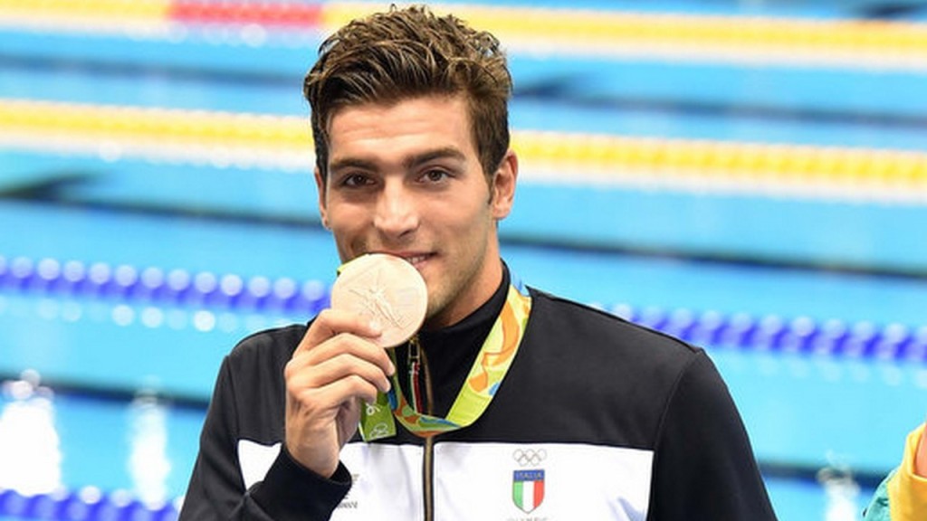 Rio de Janeiro, 6 agosto 2016 - XXXI Olimpiadi Rio 2016. 400m Stile Libero Gabriele Detti conquista la medaglia di bronzo. E' la seconda medaglia dell'Italia a questi giochi. Foto di Simone Ferraro / GMT