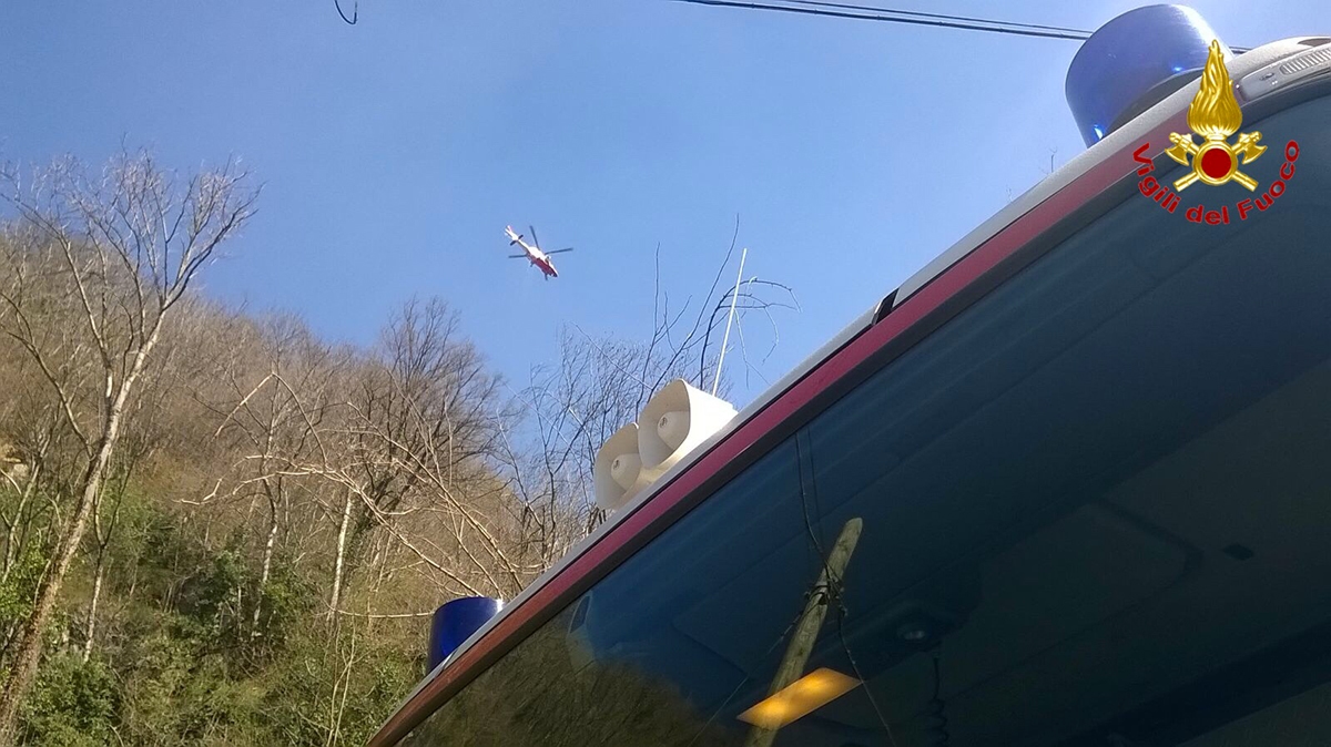 Laveno Mombello, grida dal bosco. Intervengono i Vigili del Fuoco