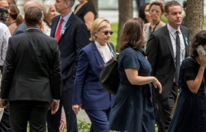 Hillary Clinton abbandona Ground Zero per colpa della polmonite