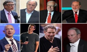 Gli otto imprenditori più ricchi del mondo valgono quanto 3,6 miliardi di persone. E il divario è in aumento