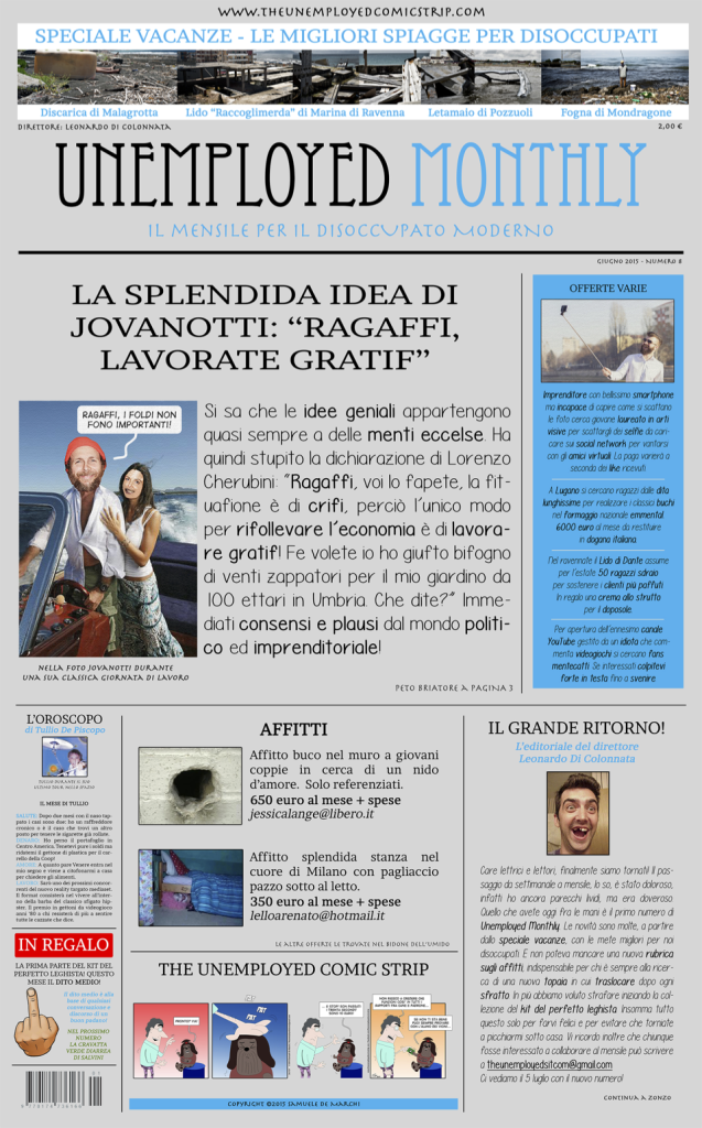 Unemployed Monthly - 7 giugno 2015