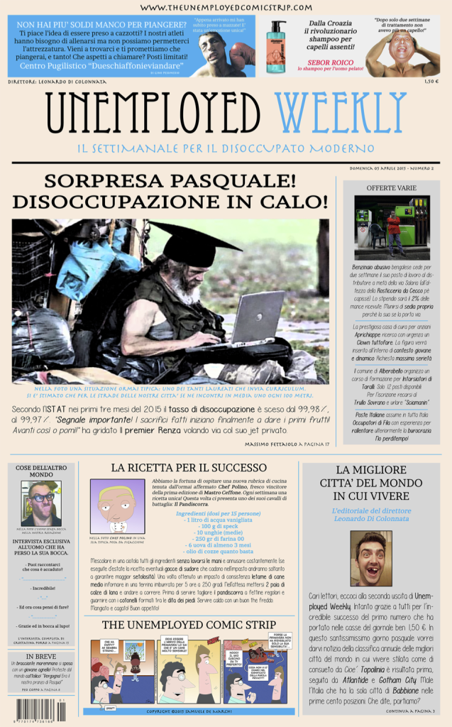 La seconda edizione di Unemployed Weekly