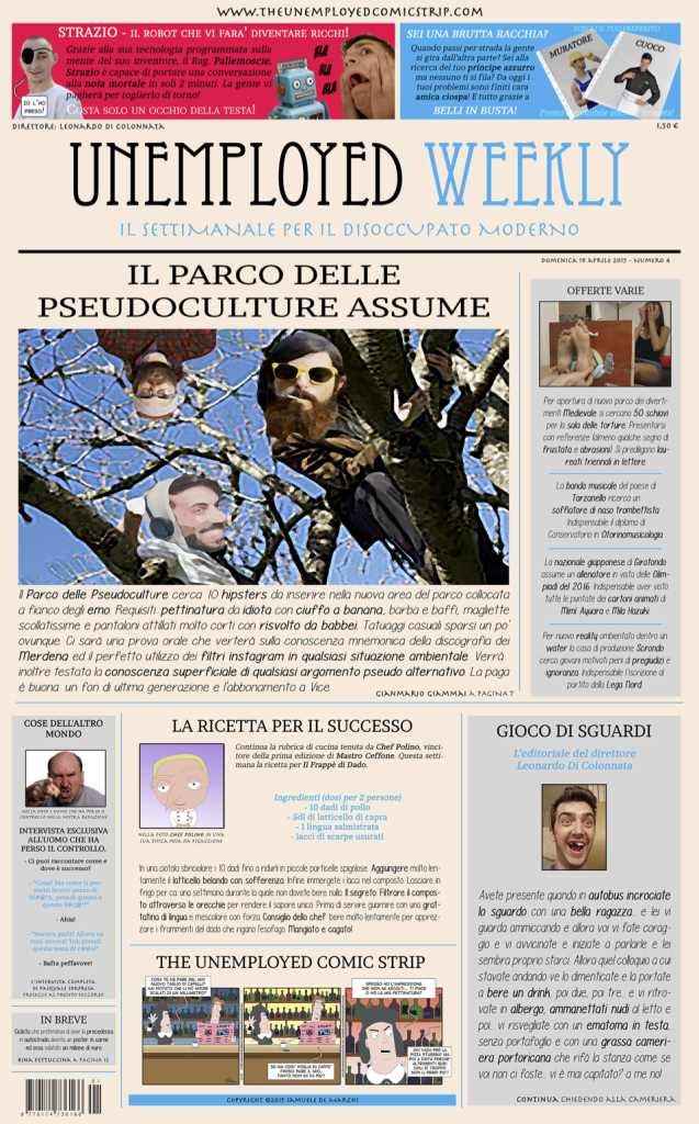 La quarta edizione di Unemployed Weekly
