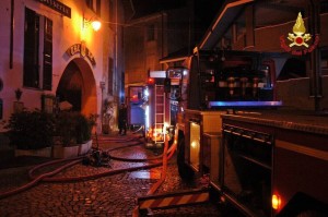 Centro storico di Luino, "The day after": la testimonianza dei Vigili del Fuoco e le foto di questa mattina
