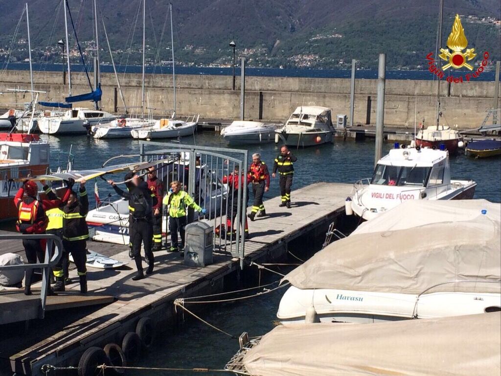 Luino: a causa del forte vento, 44enne windsurfista in balia delle onde del lago. Intervento i Vigili del Fuoco
