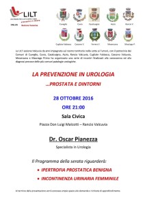 A Rancio Valcuvia venerdì una serata dedicata alla "Prevenzione in urologia"